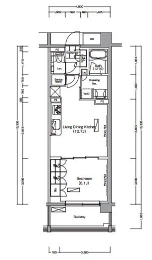 プレジリア代々木大山町 E209 間取り図