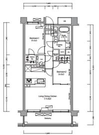 プレジリア代々木大山町 E108 間取り図