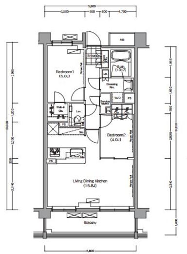 プレジリア代々木大山町 E211 間取り図