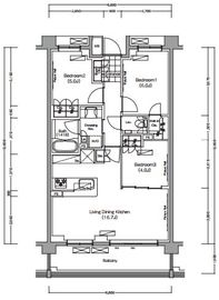 プレジリア代々木大山町 E109 間取り図