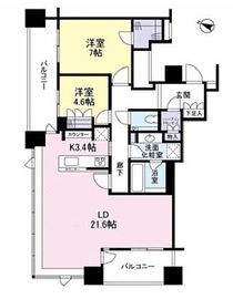 ブランズ四番町 7階 間取り図