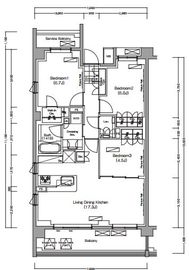 プレジリア代々木大山町 E111 間取り図