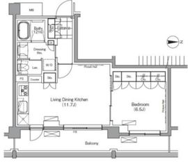 プレジリア代々木大山町 W315 間取り図