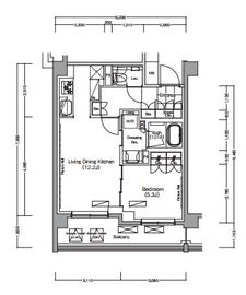 プレジリア代々木大山町 W317 間取り図