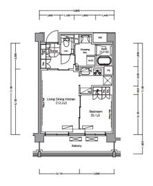 プレジリア代々木大山町 W116 間取り図