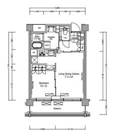 プレジリア代々木大山町 W117 間取り図