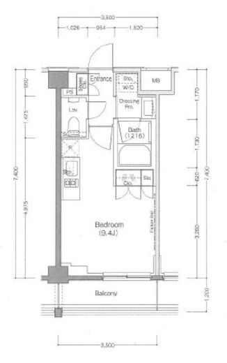 ザ・パークハビオ三軒茶屋テラス 207 間取り図