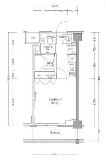 ザ・パークハビオ三軒茶屋テラス 103 間取り図
