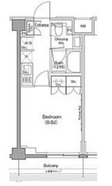 ザ・パークハビオ三軒茶屋テラス 408 間取り図