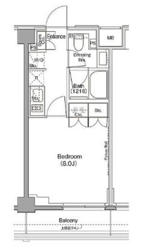 ザ・パークハビオ三軒茶屋テラス 410 間取り図