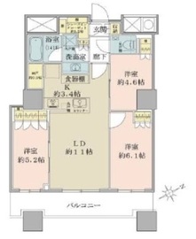 ザ・パークハウス西新宿タワー60 42階 間取り図