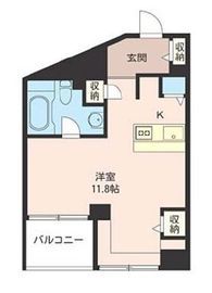 エスティメゾン麻布永坂 602 間取り図