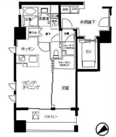 リビオ文京茗荷谷 8階 間取り図