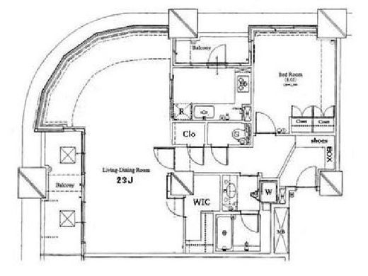 ザ・タワーグランディア 22階 間取り図