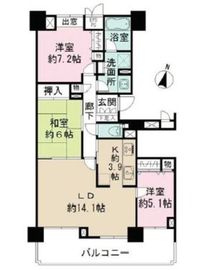 駒込パークハウス 10階 間取り図