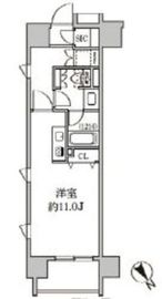 クリオ五反田 806 間取り図