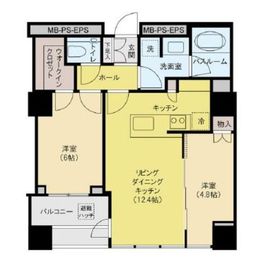 ブランズタワー文京小日向 7階 間取り図