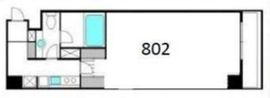 ビアン・プラーセ麻布 802 間取り図
