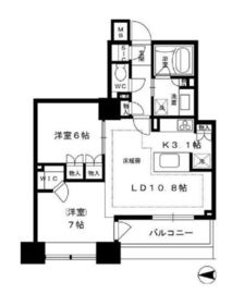 ライオンズ四谷タワーゲート 10階 間取り図