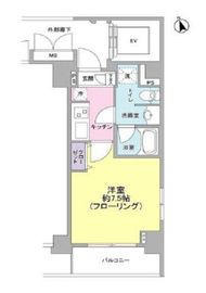 東急ドエル・グラフィオ八丁堀 4階 間取り図
