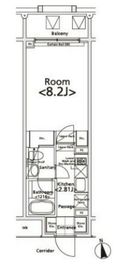 プライマル新宿若松町 702 間取り図
