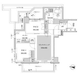 パークハウス三軒茶屋クロスコート 5階 間取り図