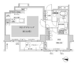 パークハウス三軒茶屋クロスコート 6階 間取り図