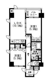 アーバンパーク麻布十番 401 間取り図