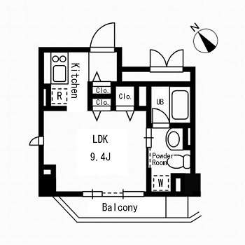 フルハウス代々木 701 間取り図