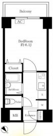 コスモリード月島 603 間取り図