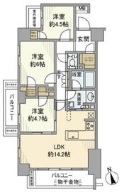 ルフォン南品川 4階 間取り図