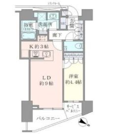 ブリリアザ・タワー東京八重洲アベニュー 3階 間取り図