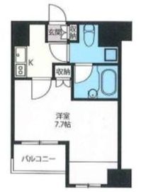 エスティメゾン浅草駒形 403 間取り図