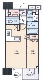 ブランズ東麻布 6階 間取り図