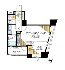 シティハウス代々木ステーションコート 8階 間取り図