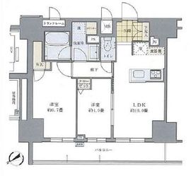 BLESS蔵前 801 間取り図