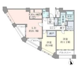中目黒アトラスタワー 44階 間取り図