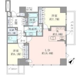 パークコート赤坂桜坂 12階 間取り図