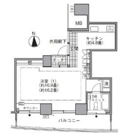 アクティ汐留 4308 間取り図