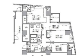 アクティ汐留 1916 間取り図