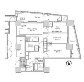 アクティ汐留 717 間取り図