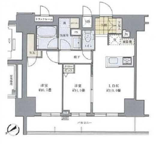 BLESS蔵前 901 間取り図