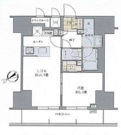 BLESS蔵前 209 間取り図