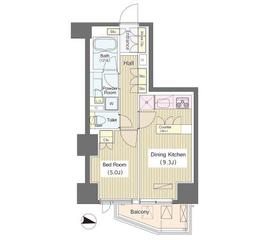 アイスイート東中野 407 間取り図