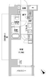 メトロステージ上野 501 間取り図