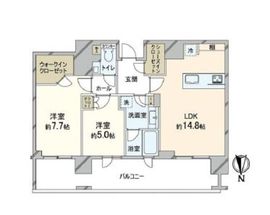 広尾ガーデンフォレスト 9階 間取り図