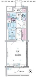 ジェノヴィア三軒茶屋グリーンヴェール 502 間取り図