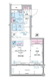 ジェノヴィア三軒茶屋グリーンヴェール 213 間取り図