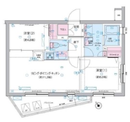 ジェノヴィア三軒茶屋グリーンヴェール 305 間取り図