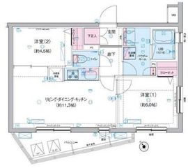 ジェノヴィア三軒茶屋グリーンヴェール 405 間取り図